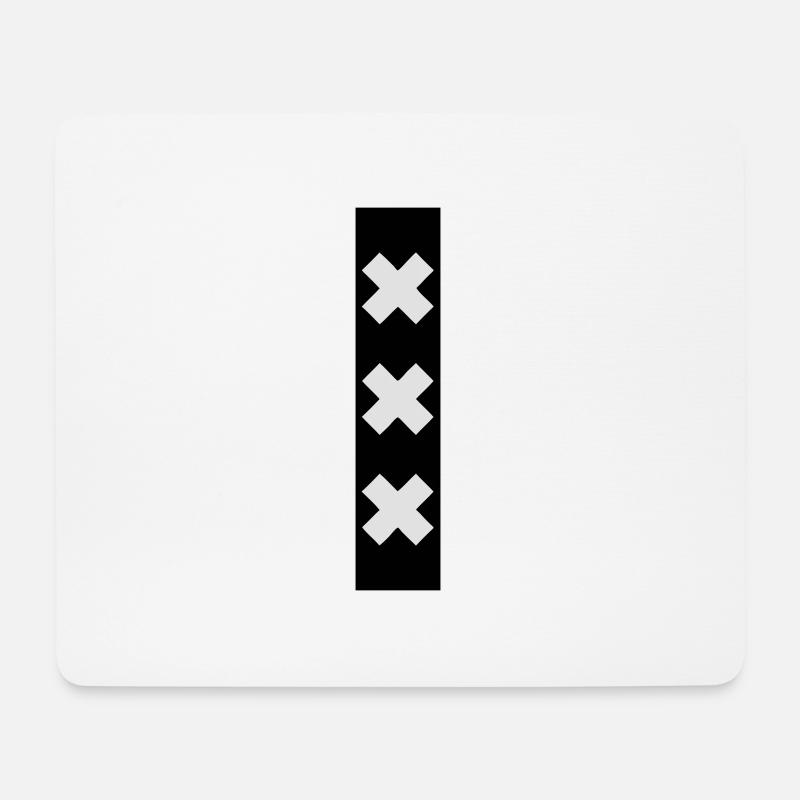 amsterdam - Tapis de souris (format paysage) - blanc