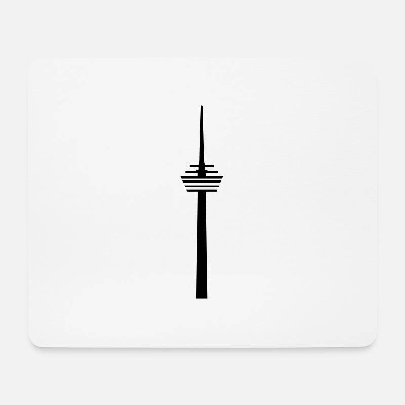Köln Fernsehturm Colonius - Mousepad (Querformat) - Weiß