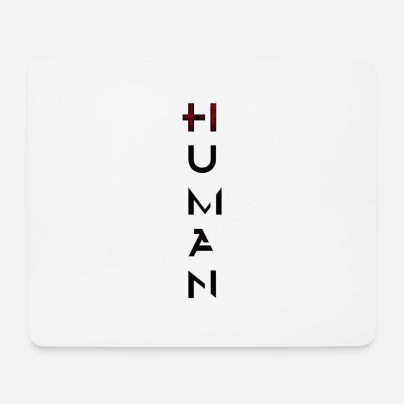 Human - Mousepad (Querformat) - Weiß
