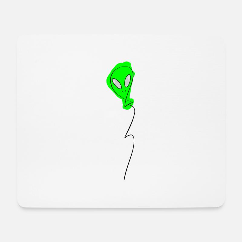 Außerirdischer - Mousepad (Querformat) - Weiß