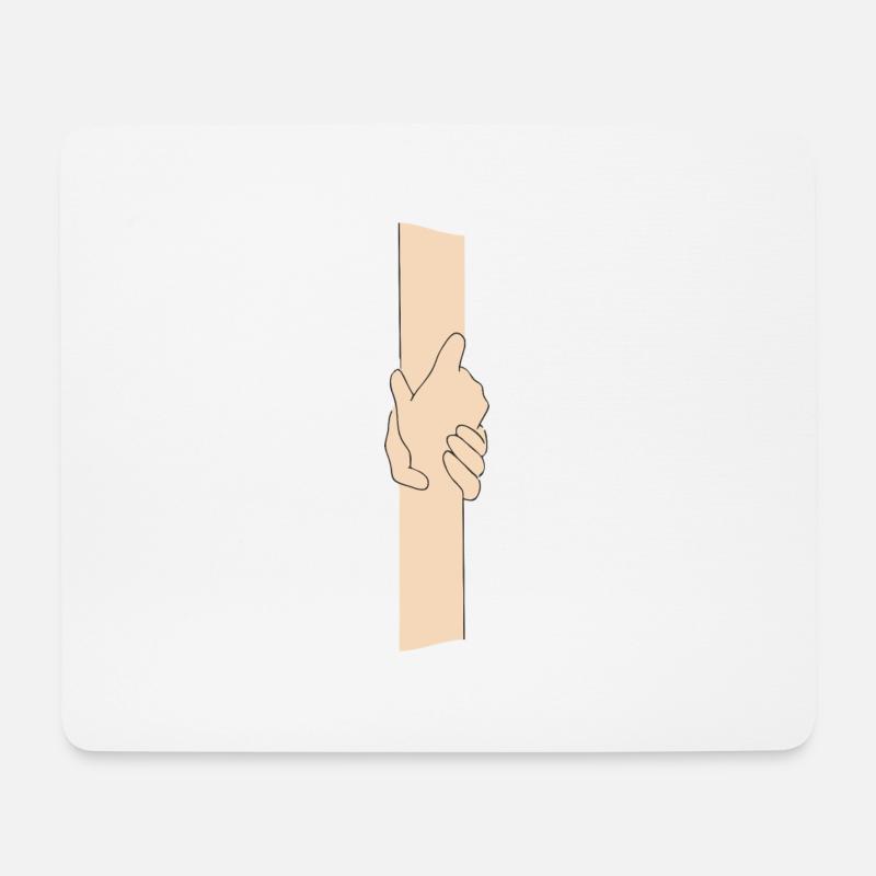 Hold on - Mousepad (Querformat) - Weiß