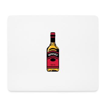 Whiskey Bottle - Mouse Pad (horizontal) - white - Front