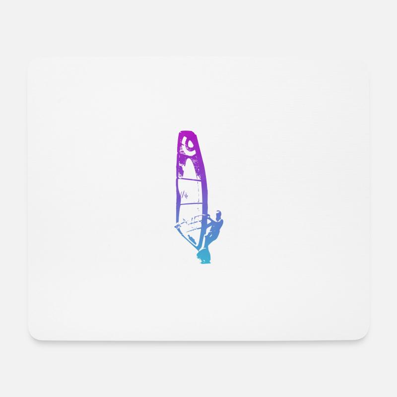 Windsurfer - Mousepad (Querformat) - Weiß