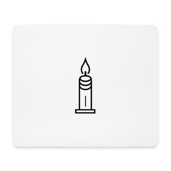 Candle - Mouse Pad (horizontal) - white - Front