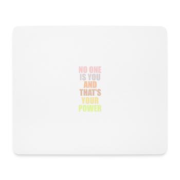 Niemand ist Ihr Zitat - Mousepad (Querformat) - Weiß - Vorne
