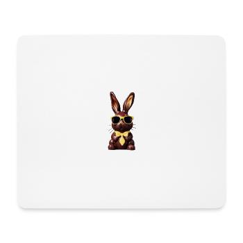 Chocolate Bunny Bo Graphic - Mouse Pad (horizontal) - white - Front