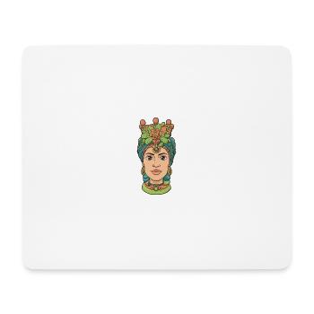 Moor's Head Woman Sicily Sicily - Mouse Pad (horizontal) - white - Front
