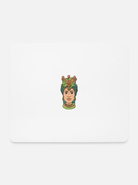 Moors Oberhauptfrau: Sizilien, Sizilien - Mousepad (Querformat) - Weiß