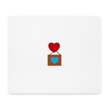 Luftballon - Mousepad (Querformat) - Weiß - Vorne