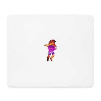 Leap through Neon Nebula - Mouse Pad (horizontal) - white - Front