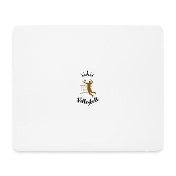 Volleyball - Mousepad (Querformat) - Weiß - Vorne