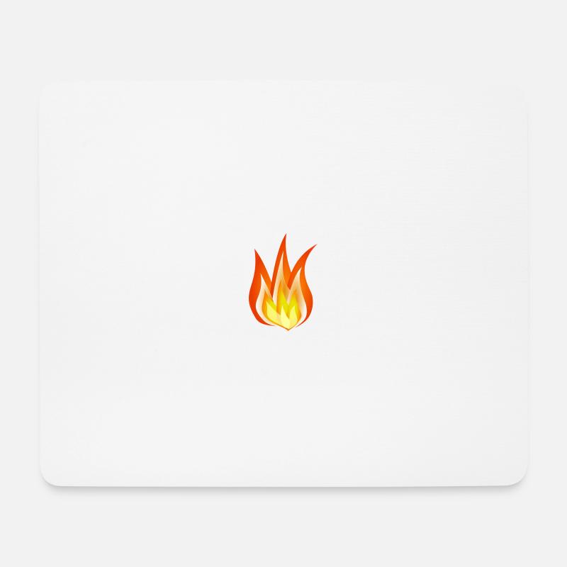 FIRE - Mousepad (Querformat) - Weiß