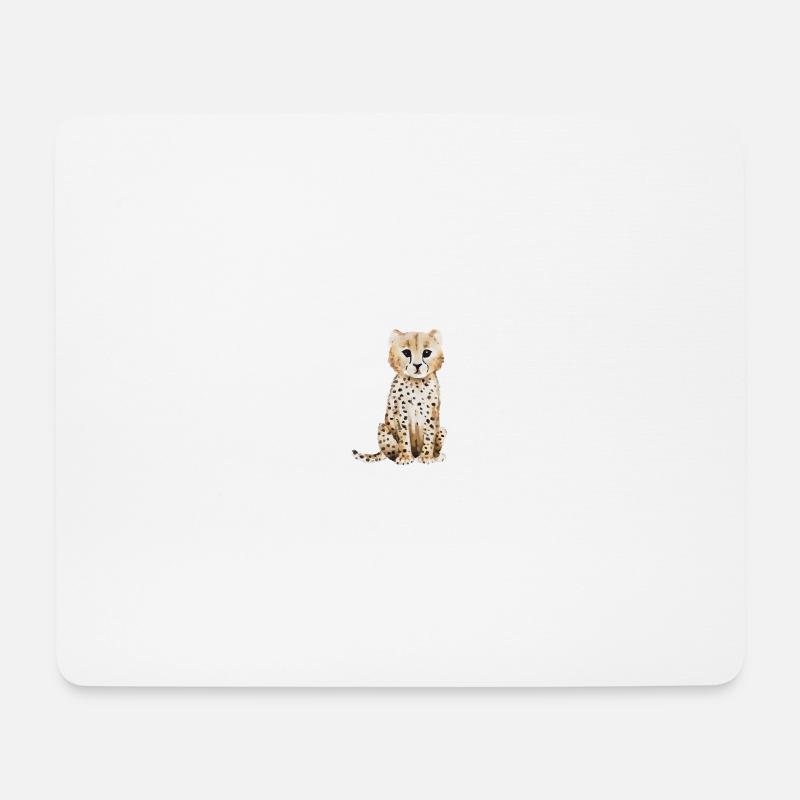 guepard T-Shirt - Mousepad (Querformat) - Weiß