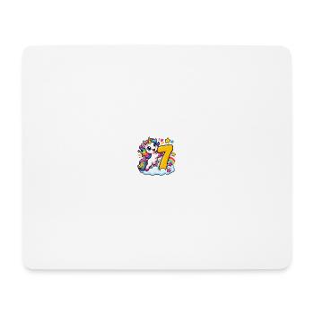 Regenbogen-Einhorn Siebenzauber - Mousepad (Querformat) - Weiß - Vorne