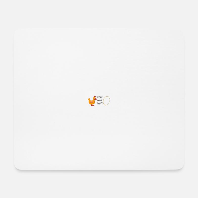 Hen or egg - Mouse Pad (horizontal) - white