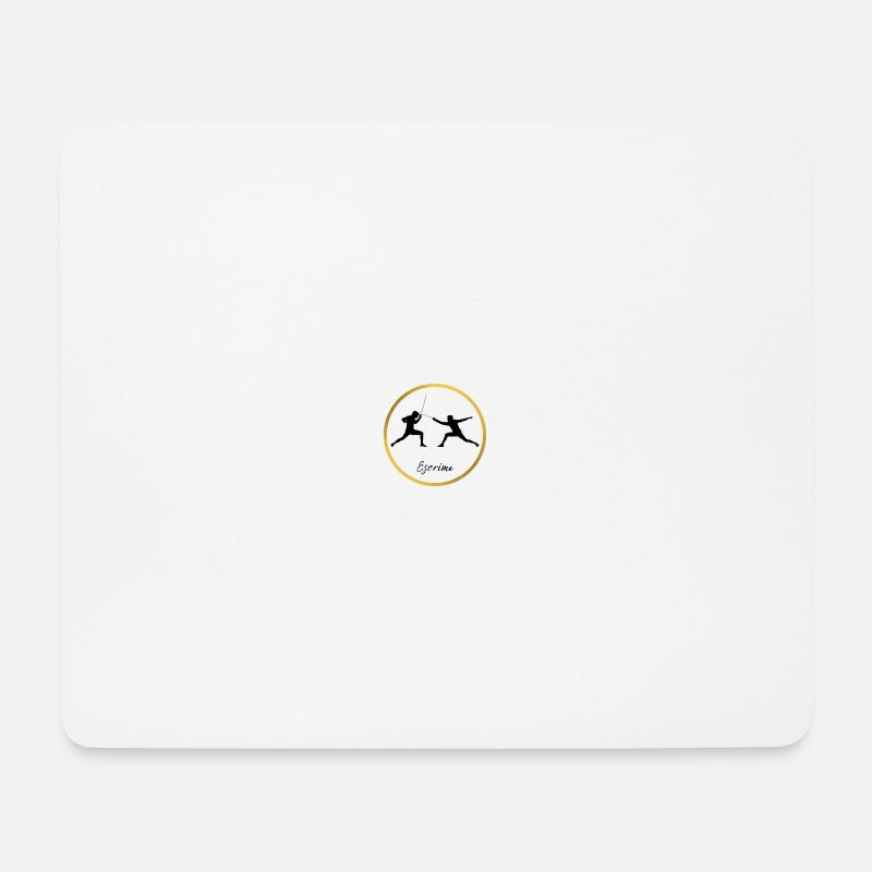 Fechten - Mousepad (Querformat) - Weiß