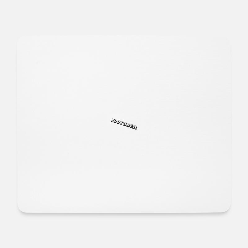 YOUTUBER - Mousepad (Querformat) - Weiß