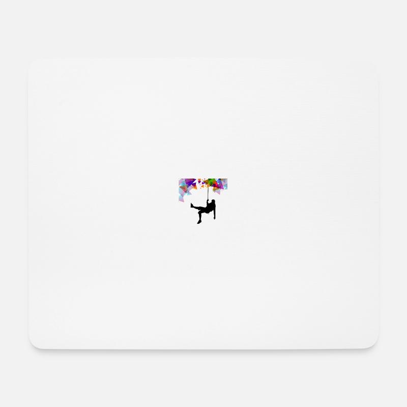 Escalade - Tapis de souris (format paysage) - blanc
