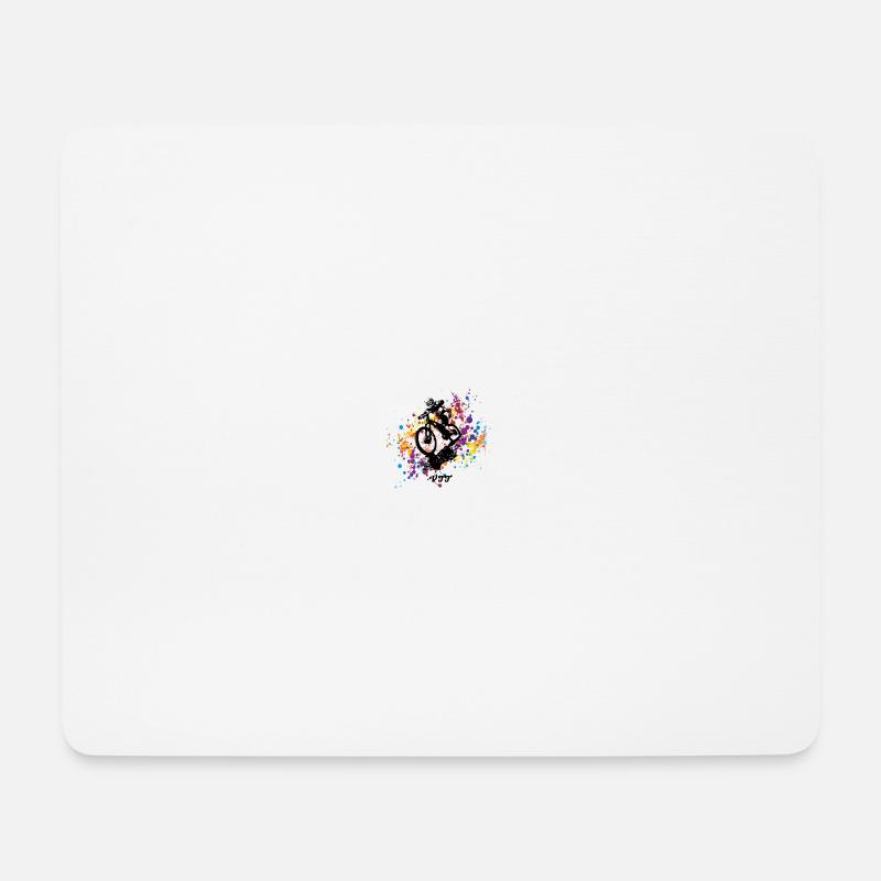 mountain bike - Mouse Pad (horizontal) - white