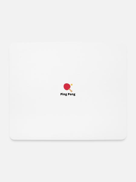 PING PONG - Mousepad (Querformat) - Weiß
