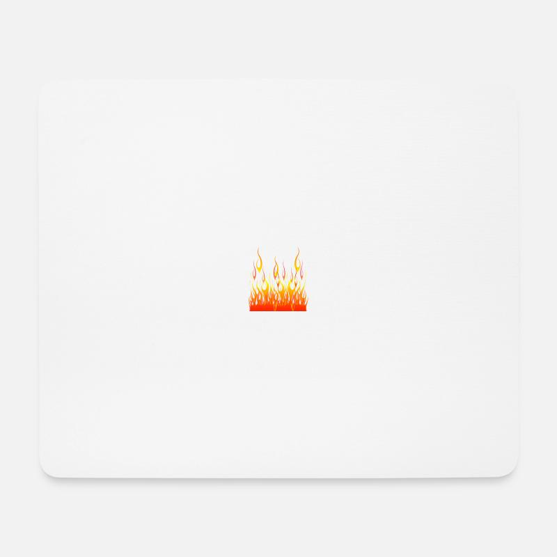 FEUER - Mousepad (Querformat) - Weiß