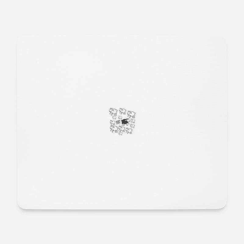 Schafe - Mousepad (Querformat) - Weiß