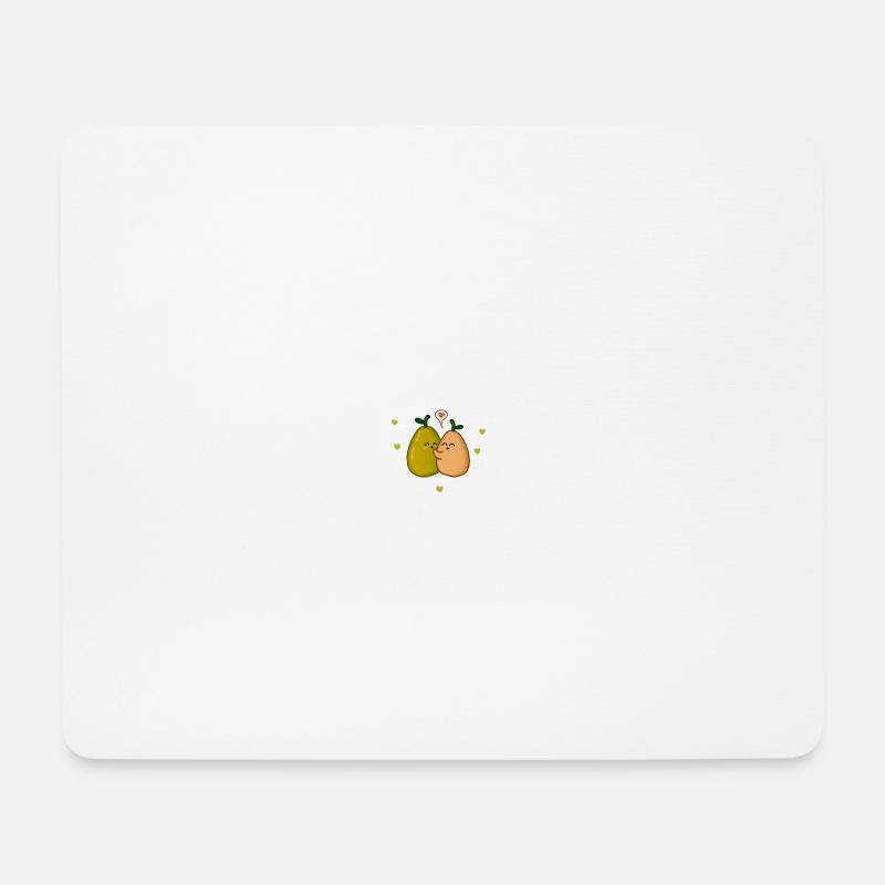 Birnen süß A pear in love niedliche Geschenkidee - Mousepad (Querformat) - Weiß
