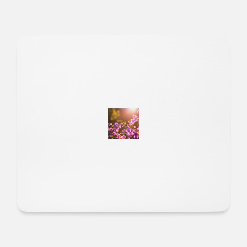 Blumen im Frühling - Mousepad (Querformat) - Weiß