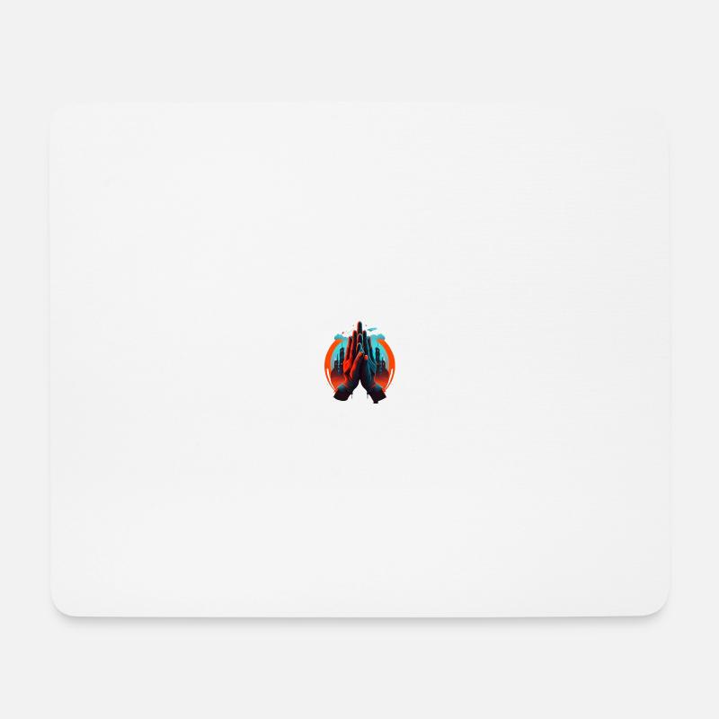 Hände 1 - Mousepad (Querformat) - Weiß