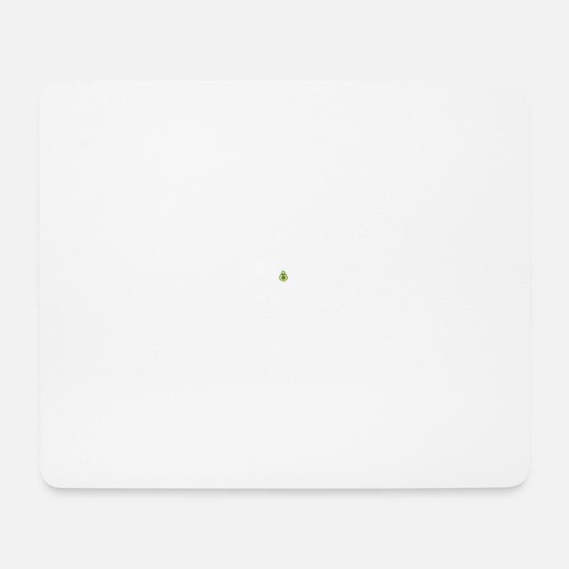 Avocado mit Augen - Mousepad (Querformat) - Weiß
