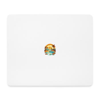 California Beach - Tapis de souris (format paysage) - blanc - Devant