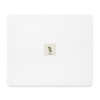 Little Explorer / Dinosaurier / Trex - Mousepad (Querformat) - Weiß - Vorne
