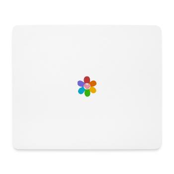 Colorful love flower - Tapis de souris (format paysage) - blanc - Devant
