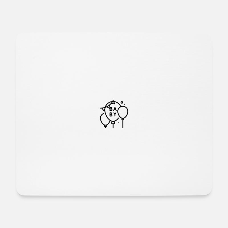Baby shower - Mousepad (Querformat) - Weiß