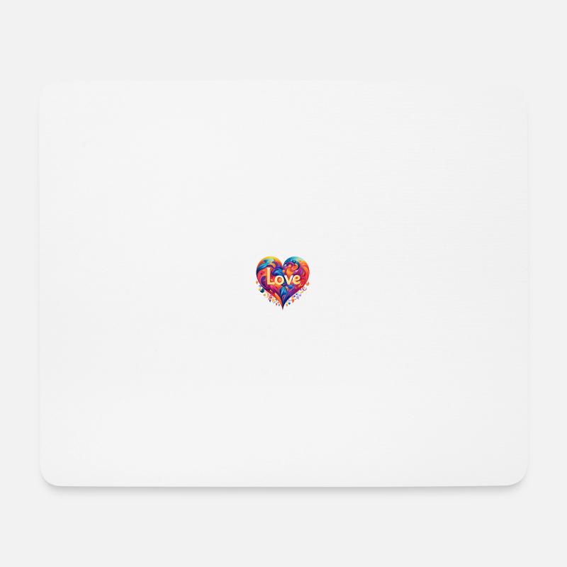 Love Heart - Mouse Pad (horizontal) - white