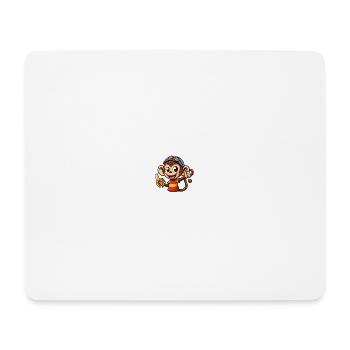 Cartoon Affe 1 - Mousepad (Querformat) - Weiß - Vorne