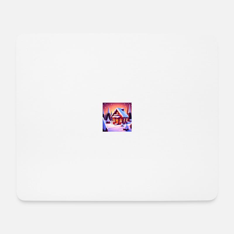Haus - Mousepad (Querformat) - Weiß