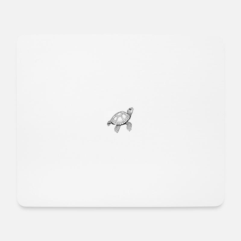 turtle - Mouse Pad (horizontal) - white