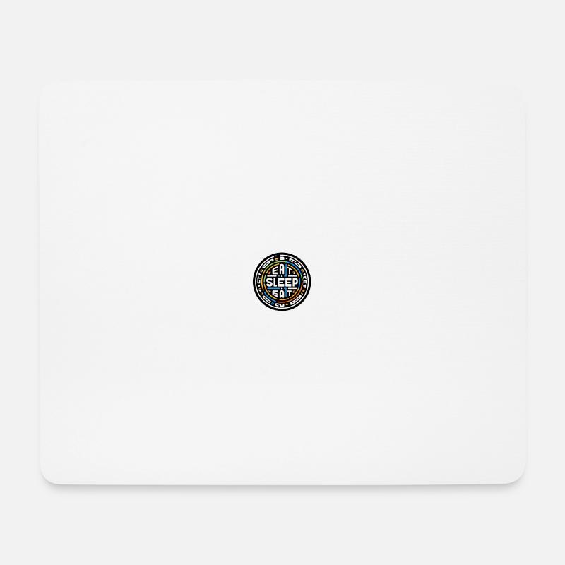 Eat Sleep Eat - Mouse Pad (horizontal) - white