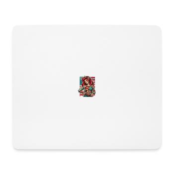 Roxy timbre pinup - Tapis de souris (format paysage) - blanc - Devant