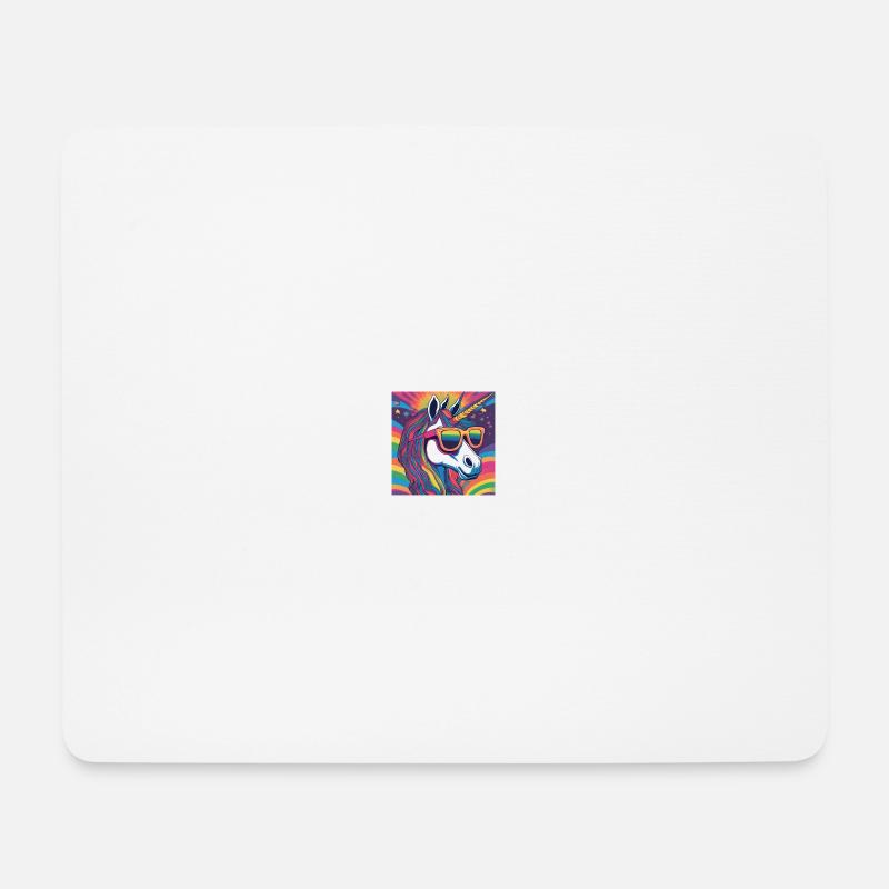 Einhorn 1 - Mousepad (Querformat) - Weiß