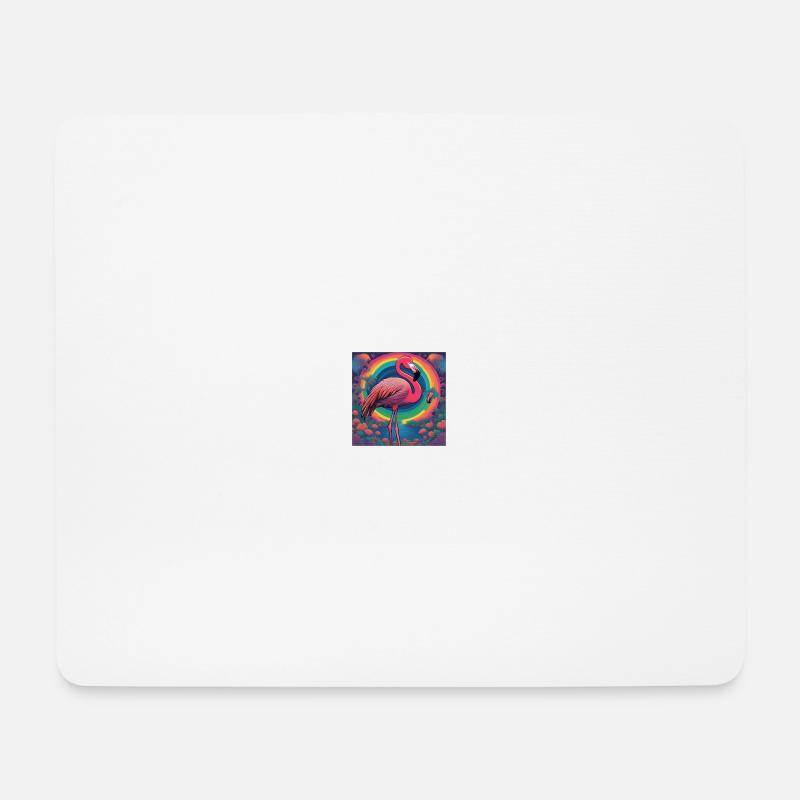 Flamingo#1 - Mousepad (Querformat) - Weiß