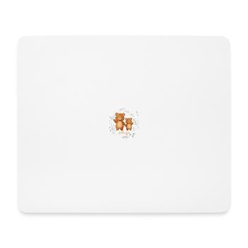 Geschwister Bär - Mousepad (Querformat) - Weiß - Vorne