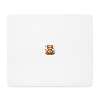 Ourson Cartoon 4 - Tapis de souris (format paysage) - blanc - Devant