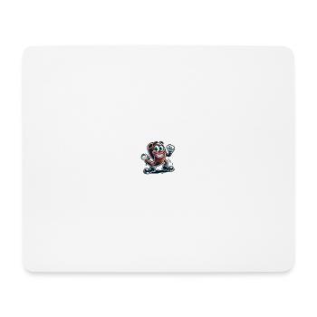Skurriler Gummischlauch Cartoon AufkleberSkurriler Gummi H - Mousepad (Querformat) - Weiß - Vorne