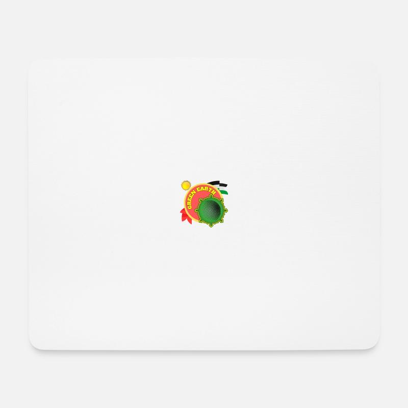 Grüne Erde - Mousepad (Querformat) - Weiß