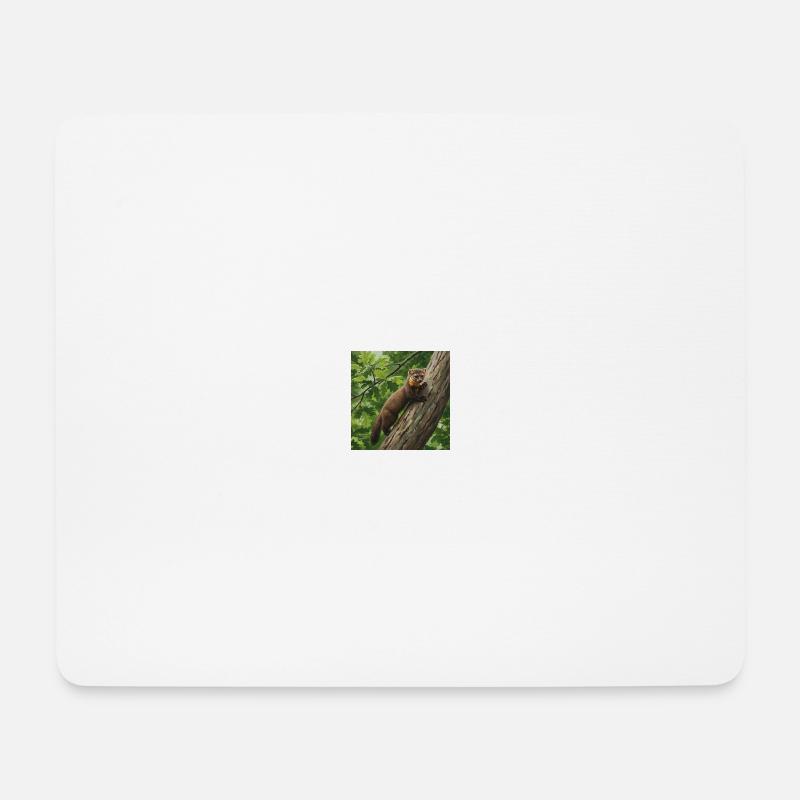 Marder - Mousepad (Querformat) - Weiß