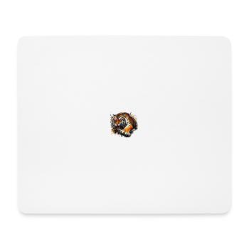 Tigerblick Die Seele des Dschungels - Mousepad (Querformat) - Weiß - Vorne