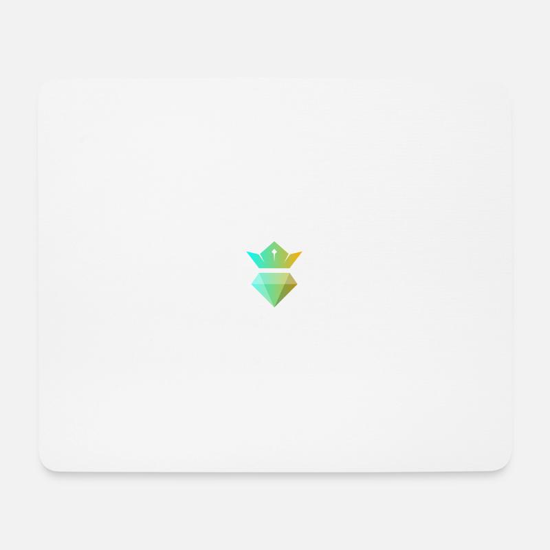 Gradient crown over diamond - Mouse Pad (horizontal) - white