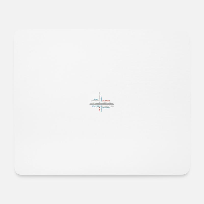 Ruhrpott Silhouette - Mousepad (Querformat) - Weiß
